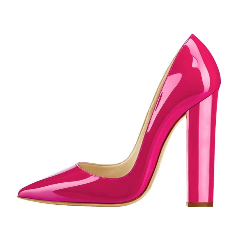 Thumbnail: Onlymaker Women's Pointed Toe Block High Heels