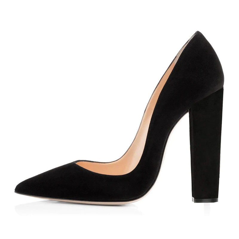 Thumbnail: Onlymaker Women's Pointed Toe Block High Heels