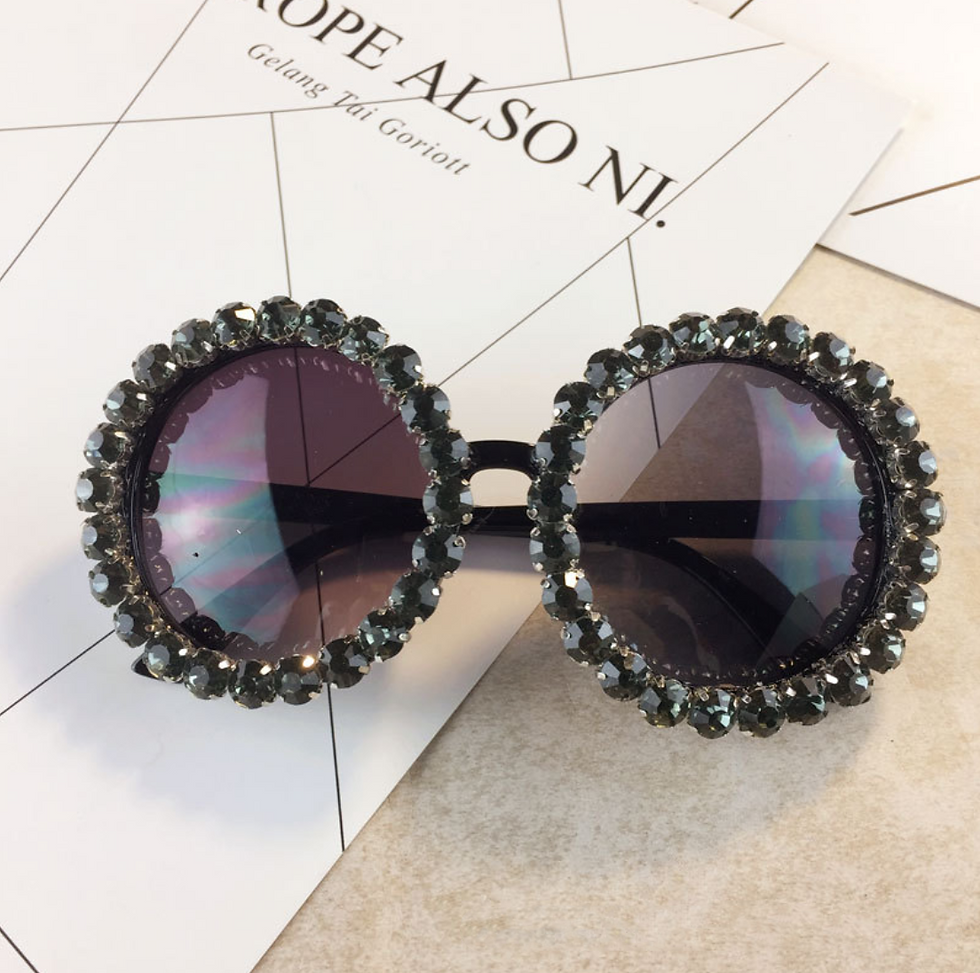 Thumbnail: Round Rhinestone Sunglasses