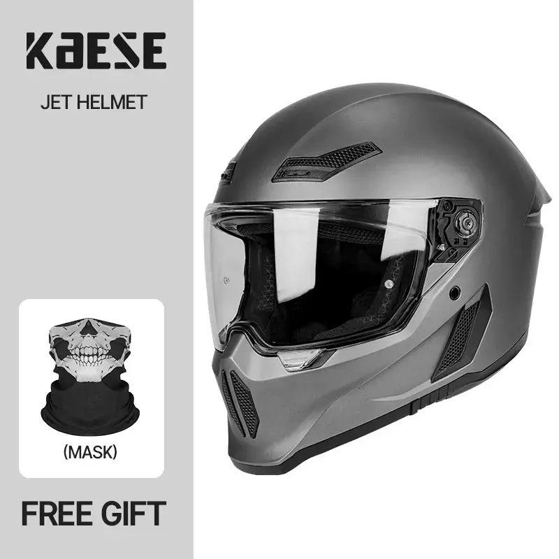 Thumbnail: Full Face Retro Style Motorcycle Helmet