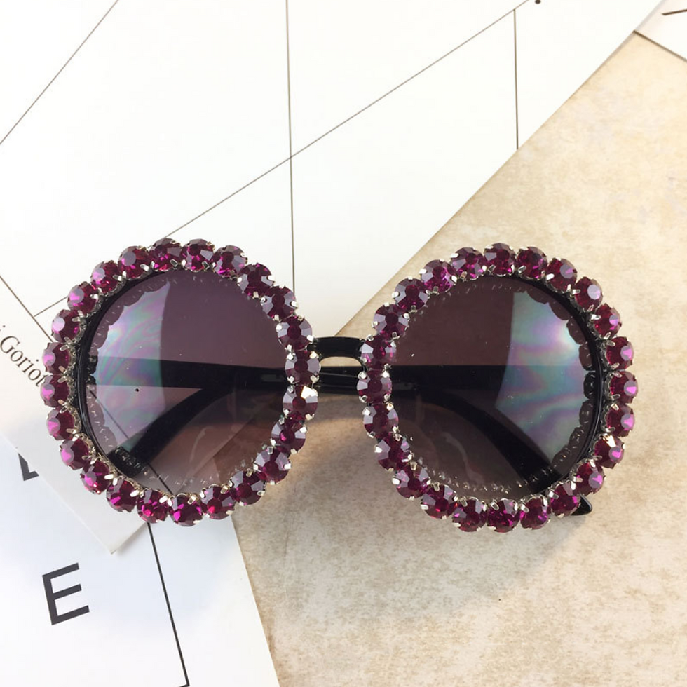Thumbnail: Round Rhinestone Sunglasses