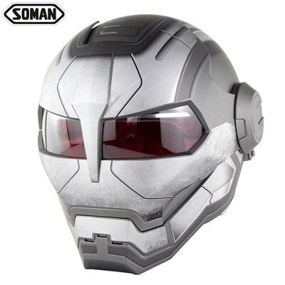 Thumbnail: Predator & Iron Man Motorcycle Helmets DOT Approved