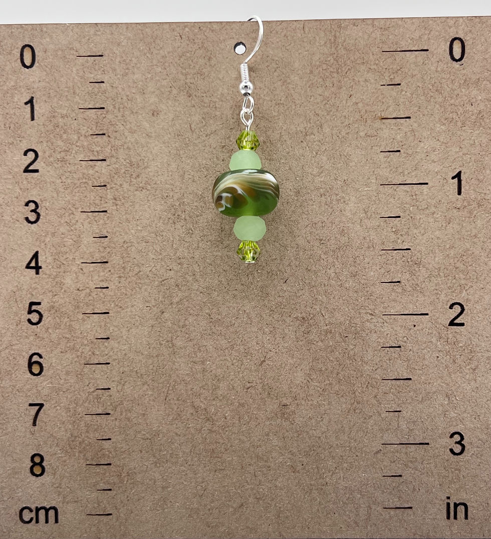 Thumbnail: Green Beaded dangles