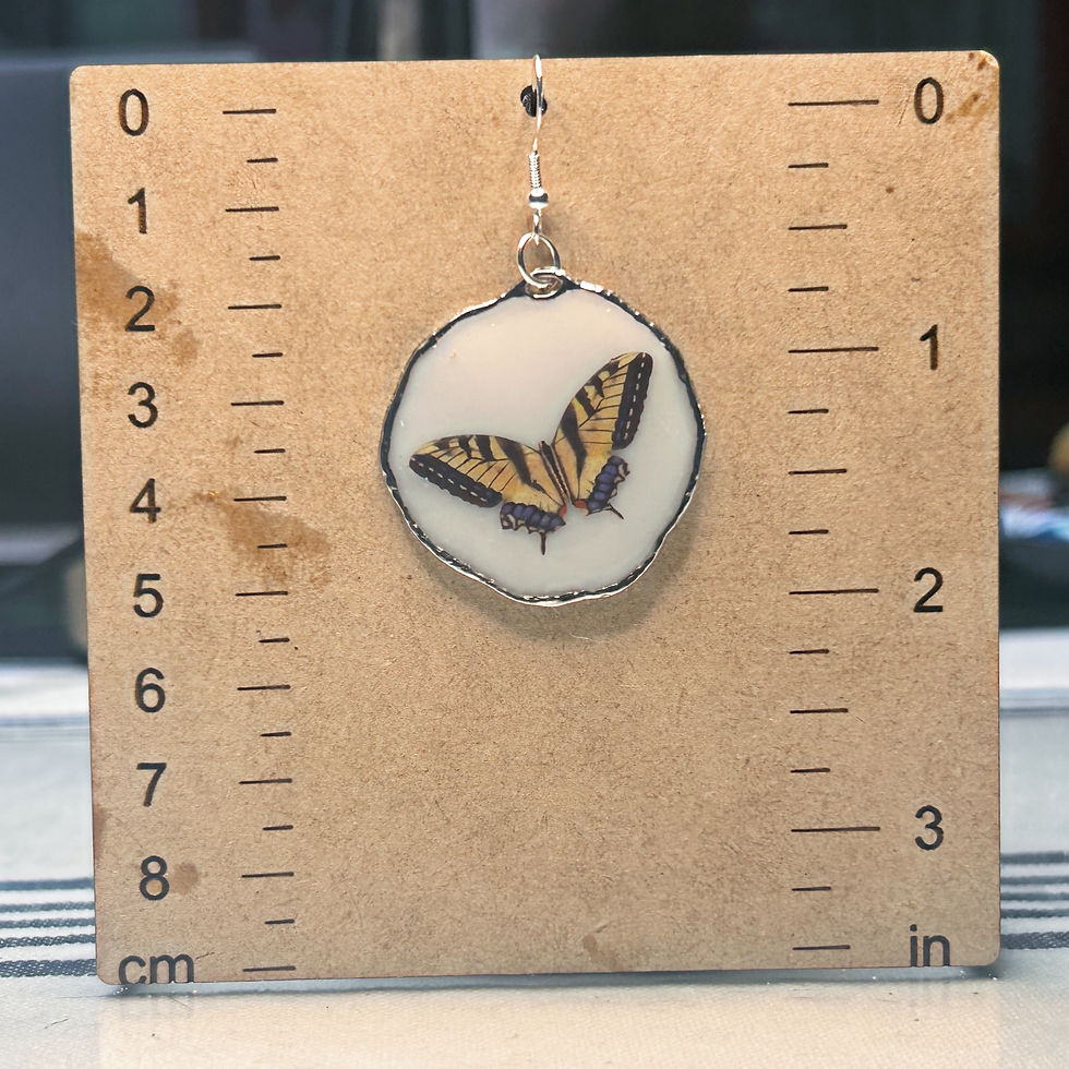 Thumbnail: Tiger Swallowtail butterfly dangle