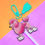 Thumbnail: Fancy Poodles - Pink - Small Charm