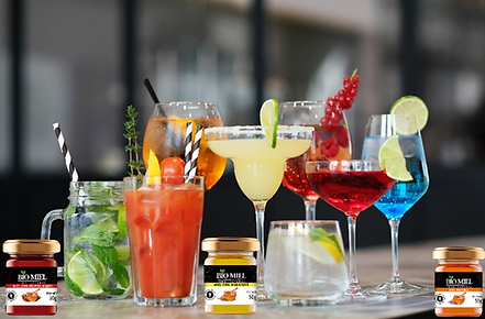 Foto de cocteles con biomiel