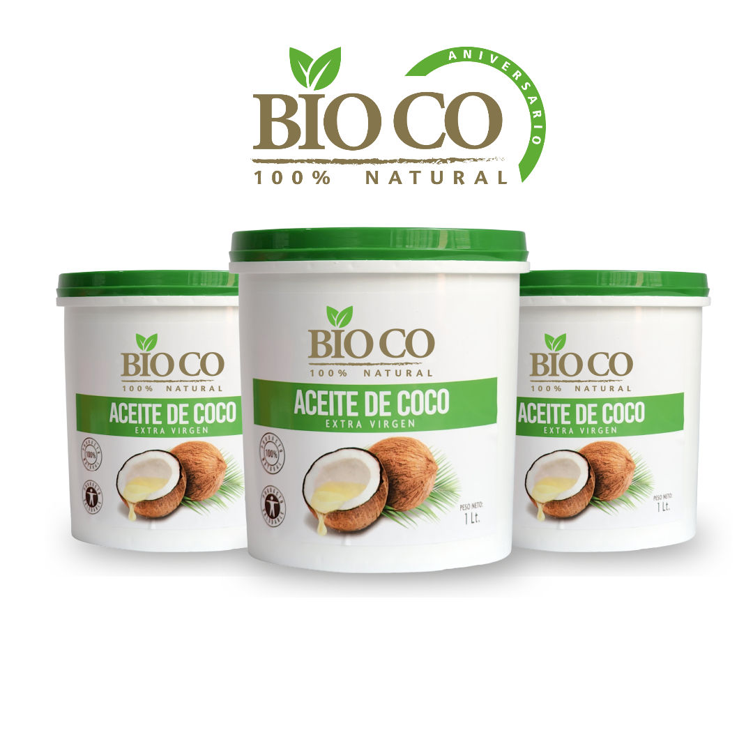 COMBO X3 - ACEITE DE COCO 1000 ML PLASTICO