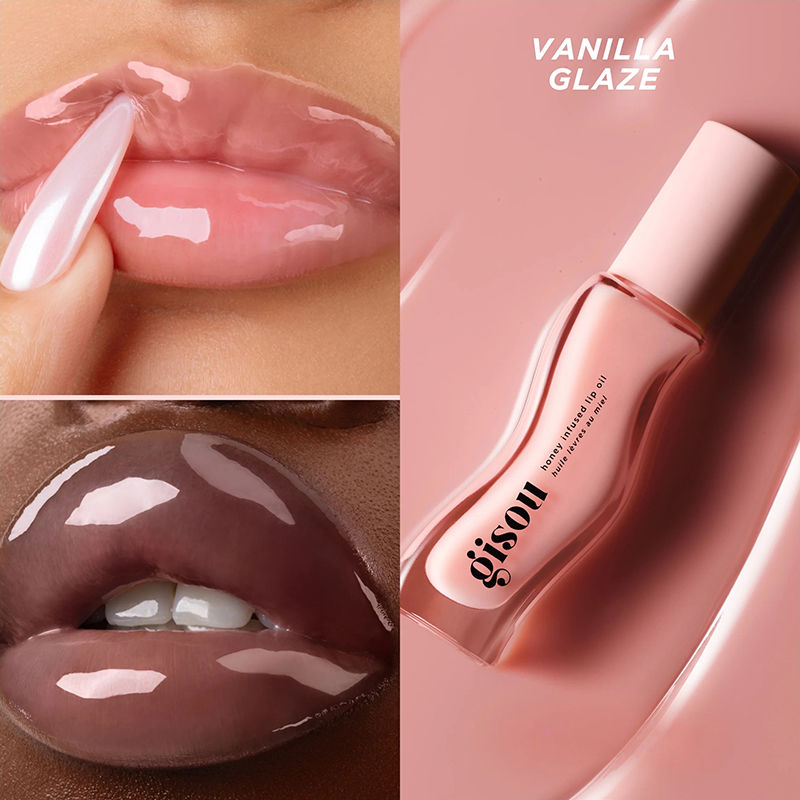 Thumbnail: Gisou Moisturizing Glazed Plum Lip Balm Lip Oil Gloss Care Of The Lips Benetitnt
