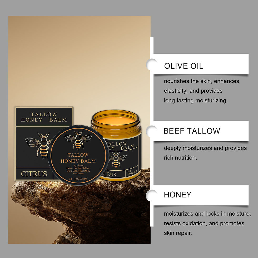 Thumbnail: Beef Tallow Honey Cream Brightening Fade Dark Spots Remove Melanin Firming Non-G