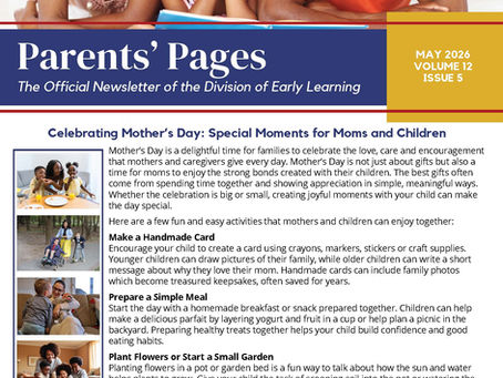Parents' Pages Newsletter - May 2026