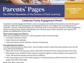 Parents' Pages Newsletter - November 2025