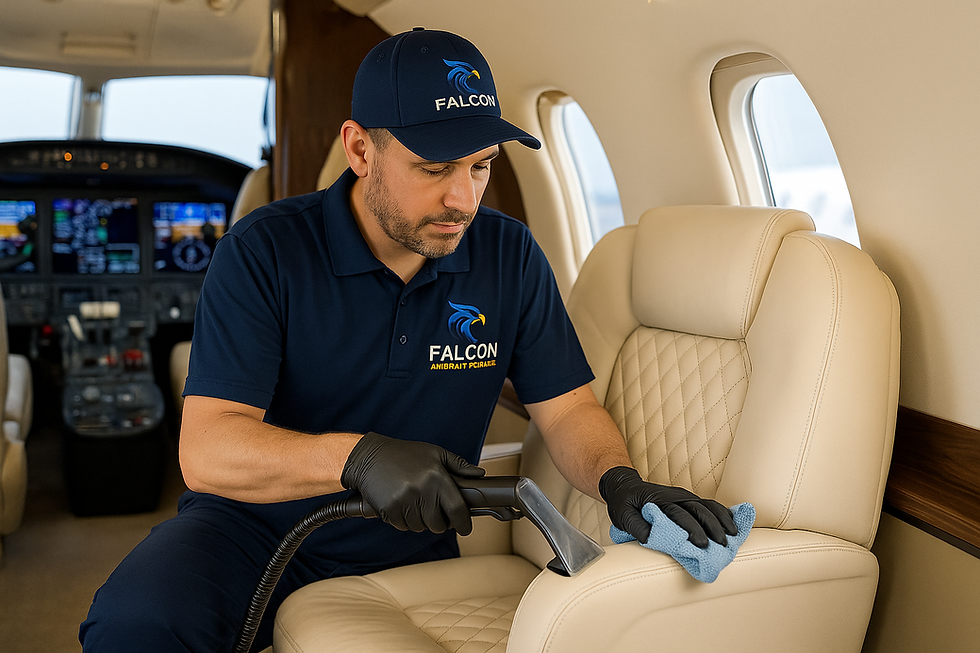 Falcon Aircraft detailing detallado de interior