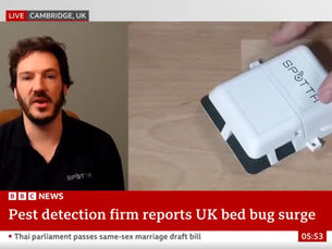 Spotta on BBC Breakfast News: Rising Bed Bug Numbers, Negative Guest Reviews & 24/7 Detection