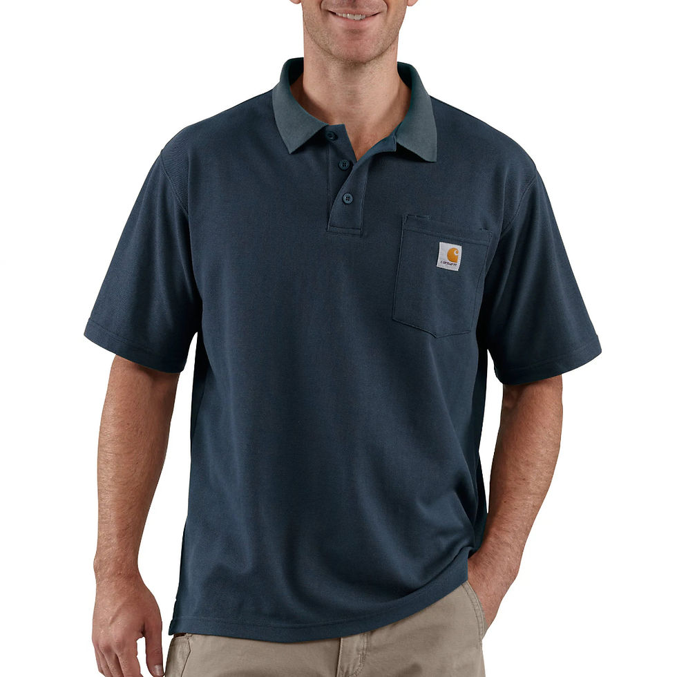 Thumbnail: Carhartt Men's Loose Fit Midweight Short-Sleeve Pocket Polo
