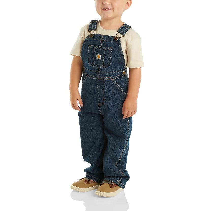 Carhartt Kids' Washed Denim Bib Overall (Baby/Toddler)