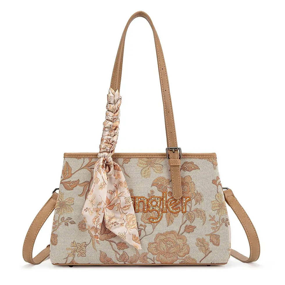 Thumbnail: Wrangler Floral Printed Braided Scarf Crossbody Bag