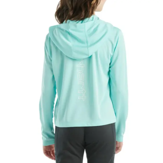 Thumbnail: Carhartt Girl's Force Sun Defender™ Long-Sleeve Hooded T-Shirt