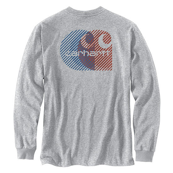 Thumbnail: Carhartt Men's Relaxed Fit Heavyweight Long Sleeve Pocket C Graphic T-Shirt