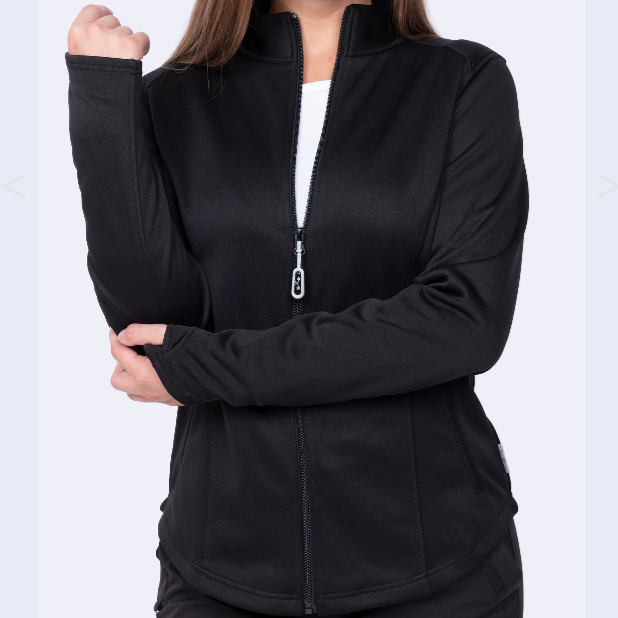 Thumbnail: Ava Therese Megan Bonded Fleece Scrub Jacket