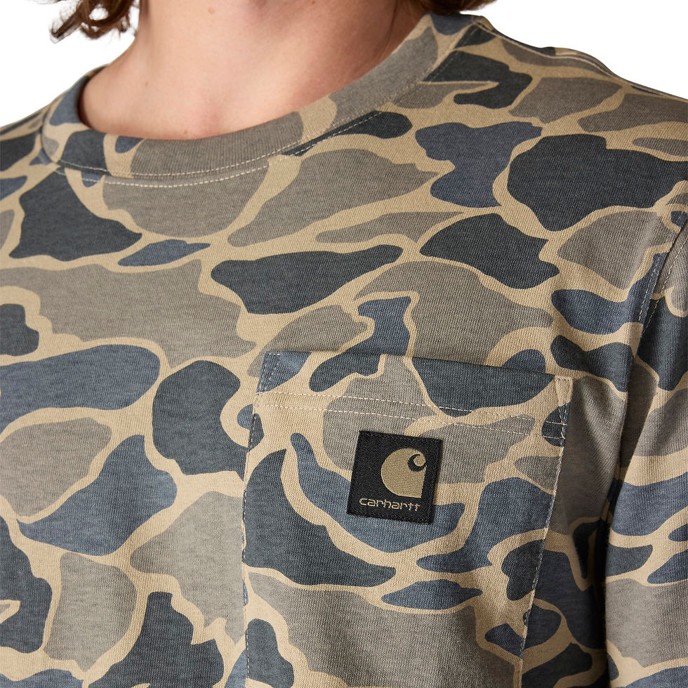 Thumbnail: Carhartt Men's Relaxed Fit Heavyweight Long-Sleeve Pocket Camo Graphic T-Shirt