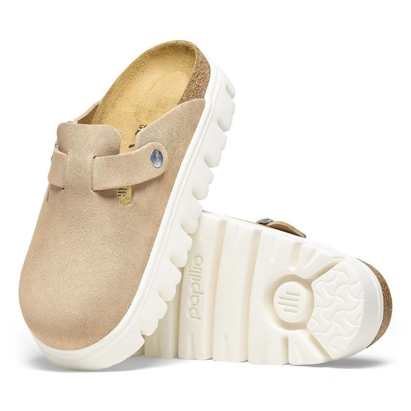 Birkenstock Women's Papillio Boston Chunky Suede Leather - Warm Sand