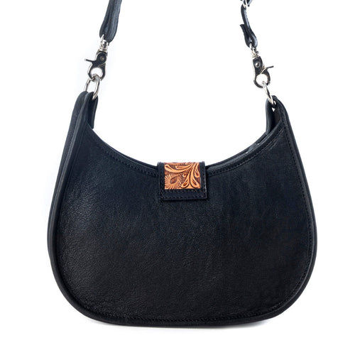 Thumbnail: Myra Women's Santa Fe Handtooled Bag With Hairon and Studded Detail