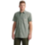 Thumbnail: Shirt- Forestry Green Cross Weave
