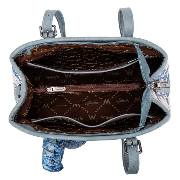 Thumbnail: Wrangler Floral Printed Braided Scarf Crossbody Bag