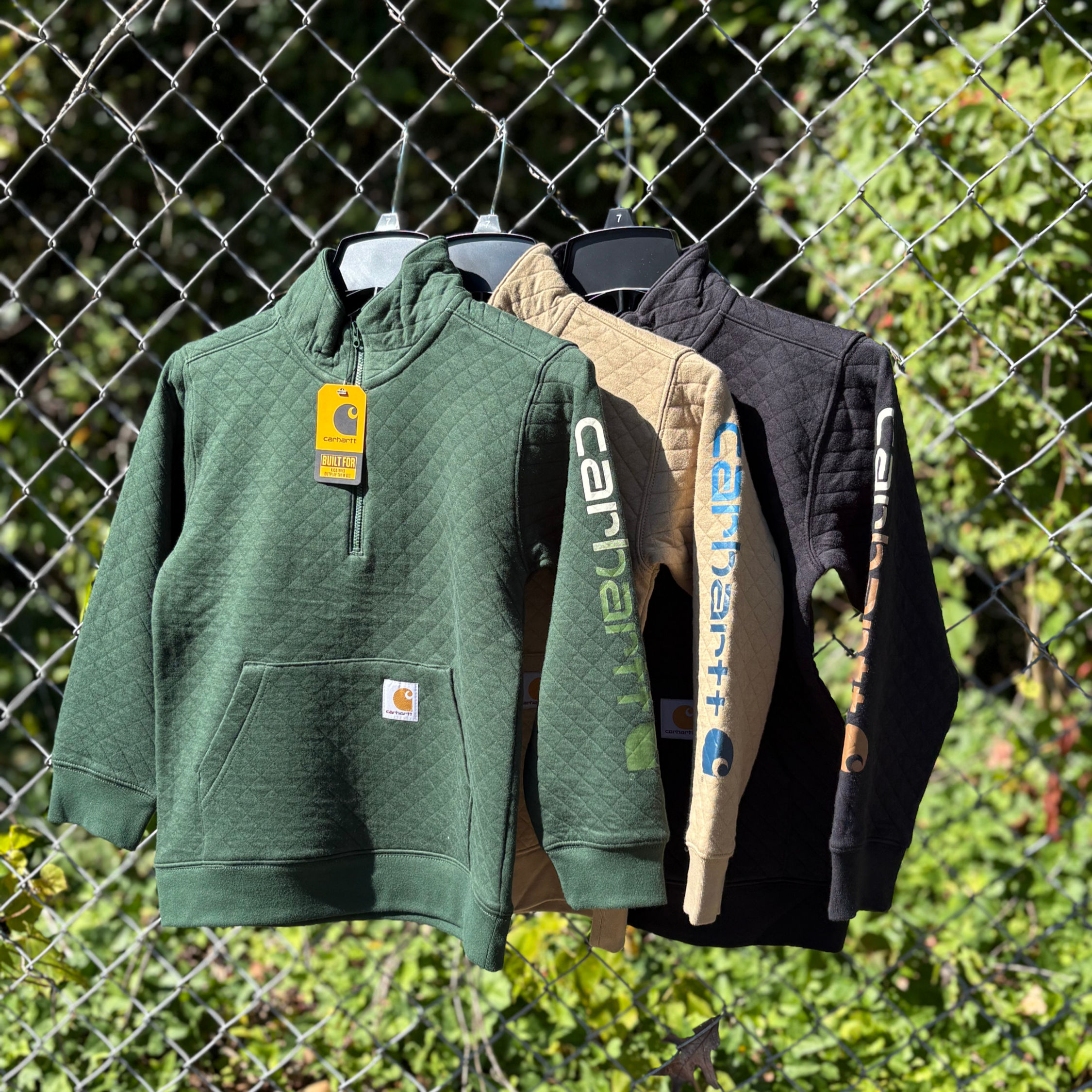 Carhartt Boys' Long Sleeve Quarter-Zip Sweatshirt