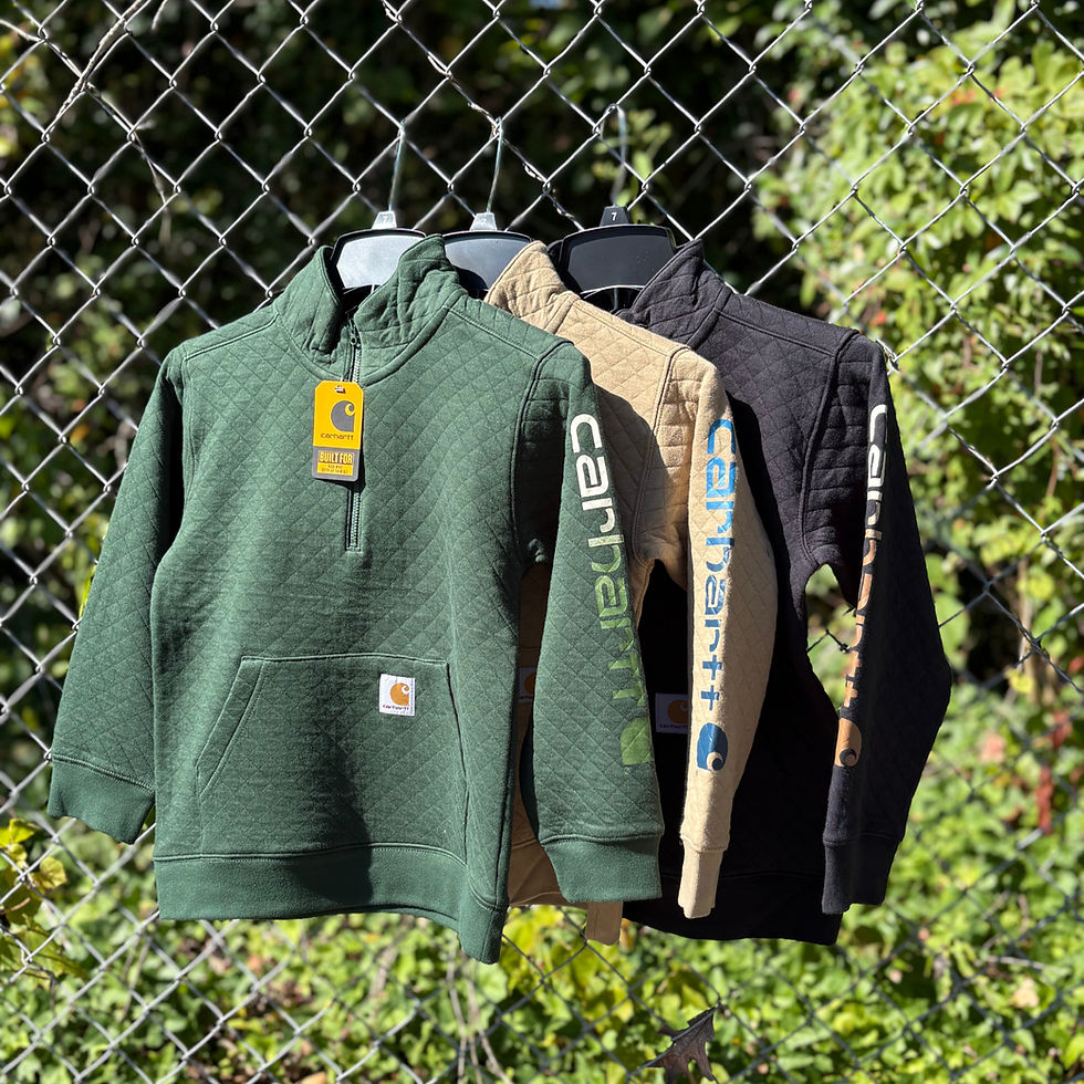 Carhartt Boys' Long Sleeve Quarter-Zip Sweatshirt