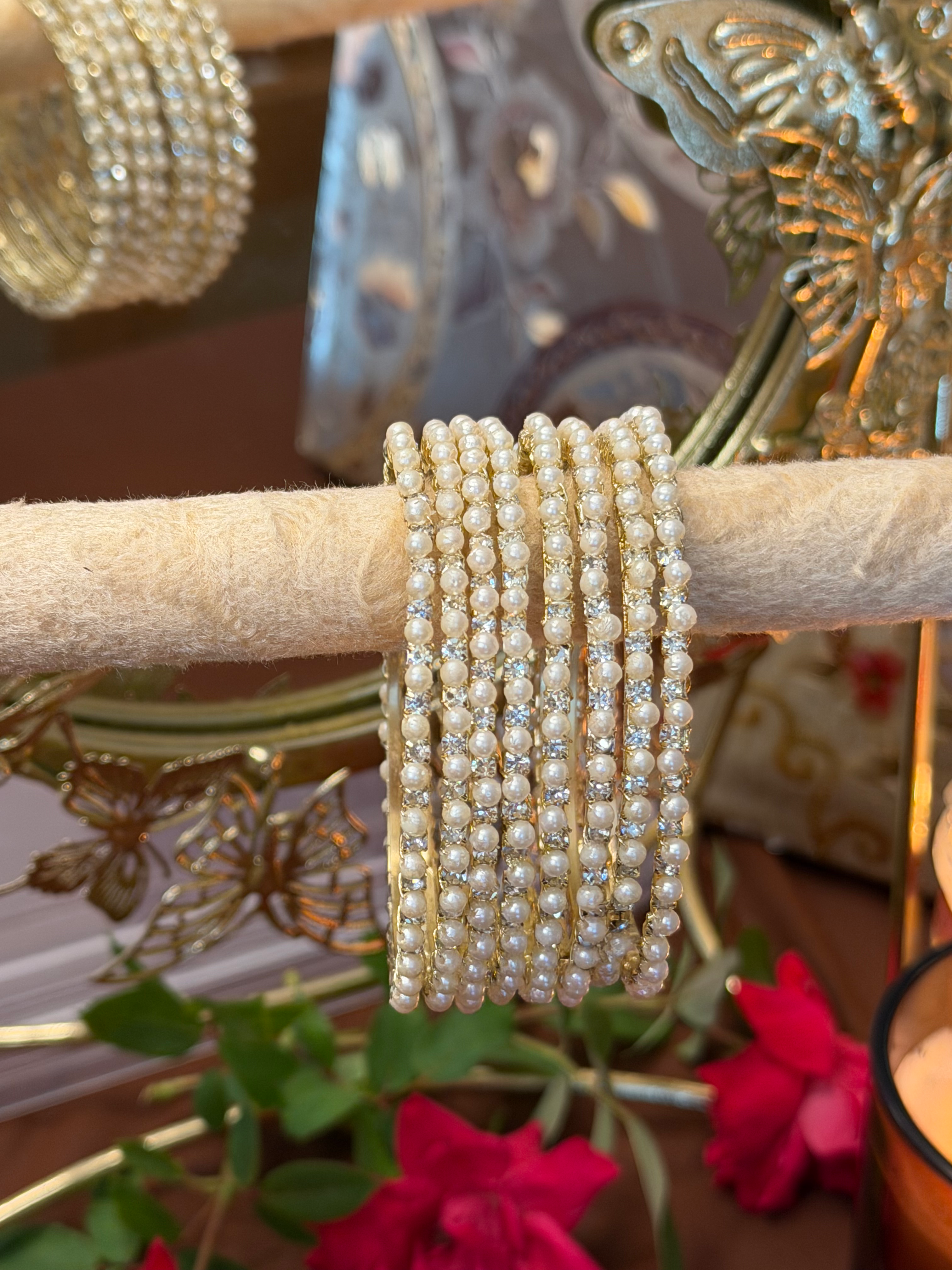 Pearl/Stone Bangles