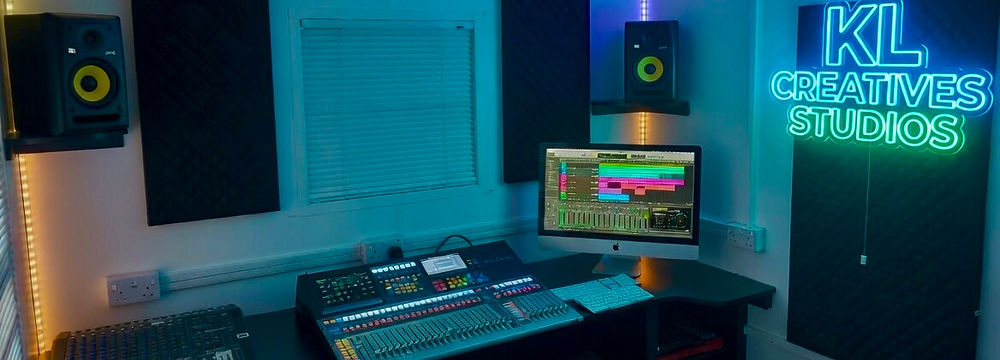 Music studio and sound booth at KL Creatives Studios Kings Lynn