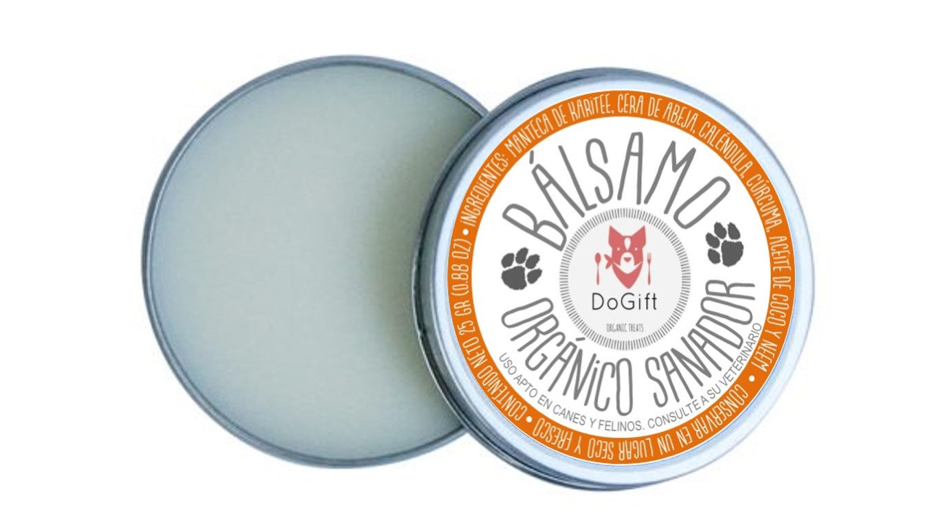 Bálsamo Orgánico Sanador para patas, cojinetes, orejas y codos
