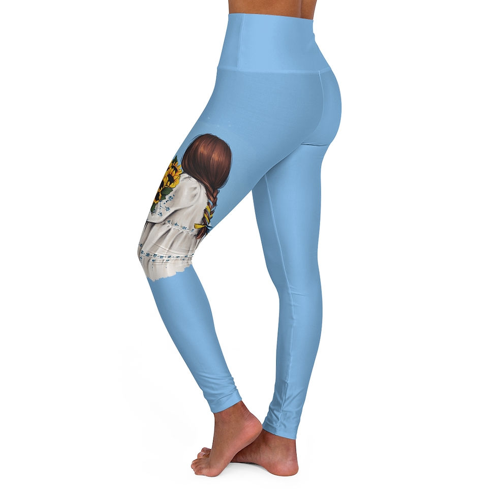 Thumbnail: "Ukrainian Beauty" High Waisted Yoga Leggings by Dia Alla