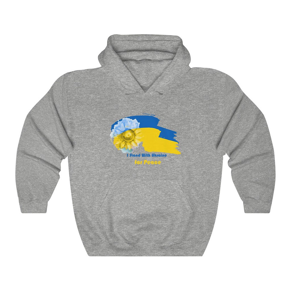 Thumbnail: "I Stand With Ukraine" Unisex Hoodie in S-3XL. Many Colors