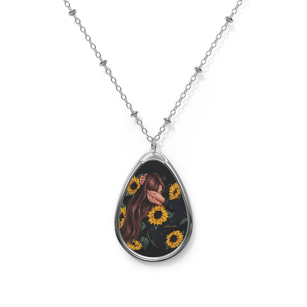 Thumbnail: "Ukrainian Beauty" Oval Necklace by Dia Alla