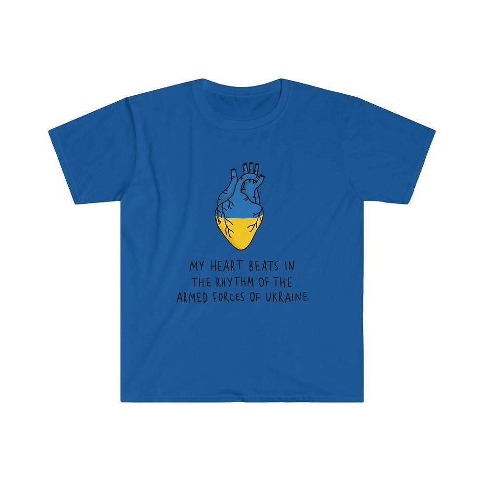 Thumbnail: "My Heart Beats" Unisex T-Shirt in S-3XL. Many Colors