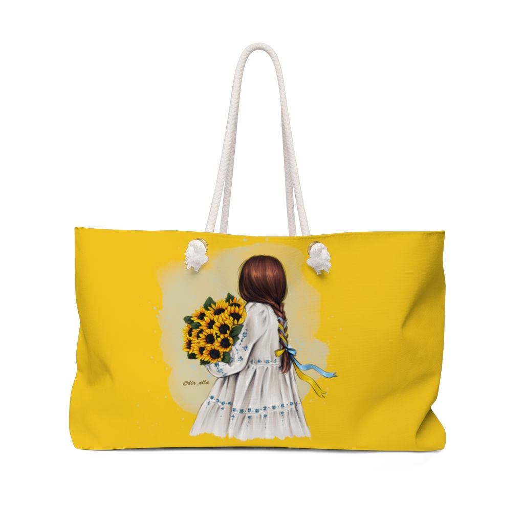 "Ukrainian Beauty" Weekender Bag by Dia Alla 