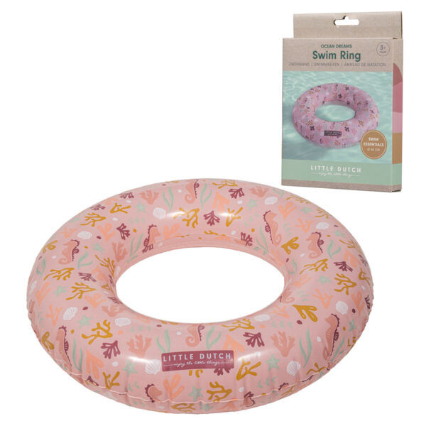 Sīktēls: LITTLE DUTCH PELDRIŅĶIS - Swim Ring ´Ocean Dreams Pink´