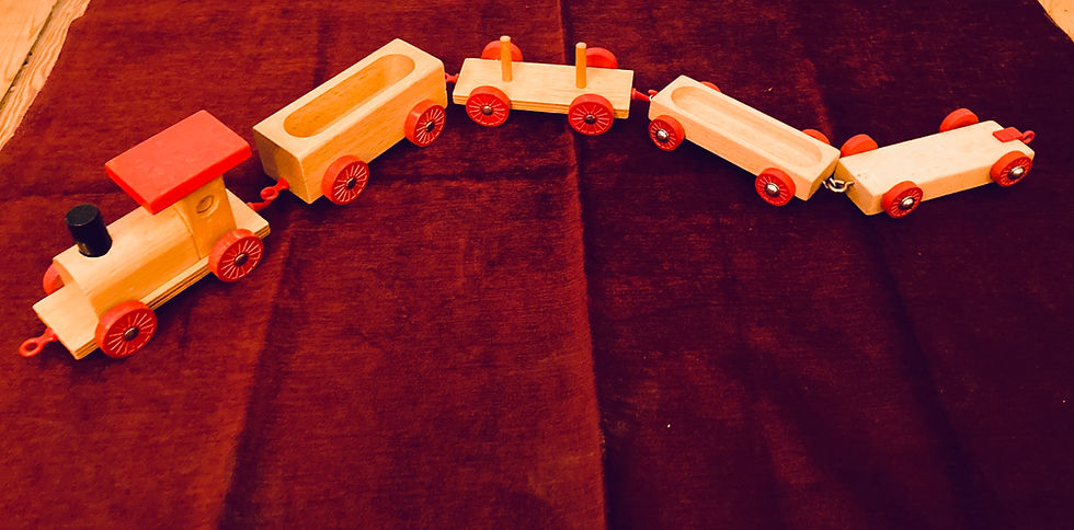 Thumbnail: Vintage Wooden Stacking Train