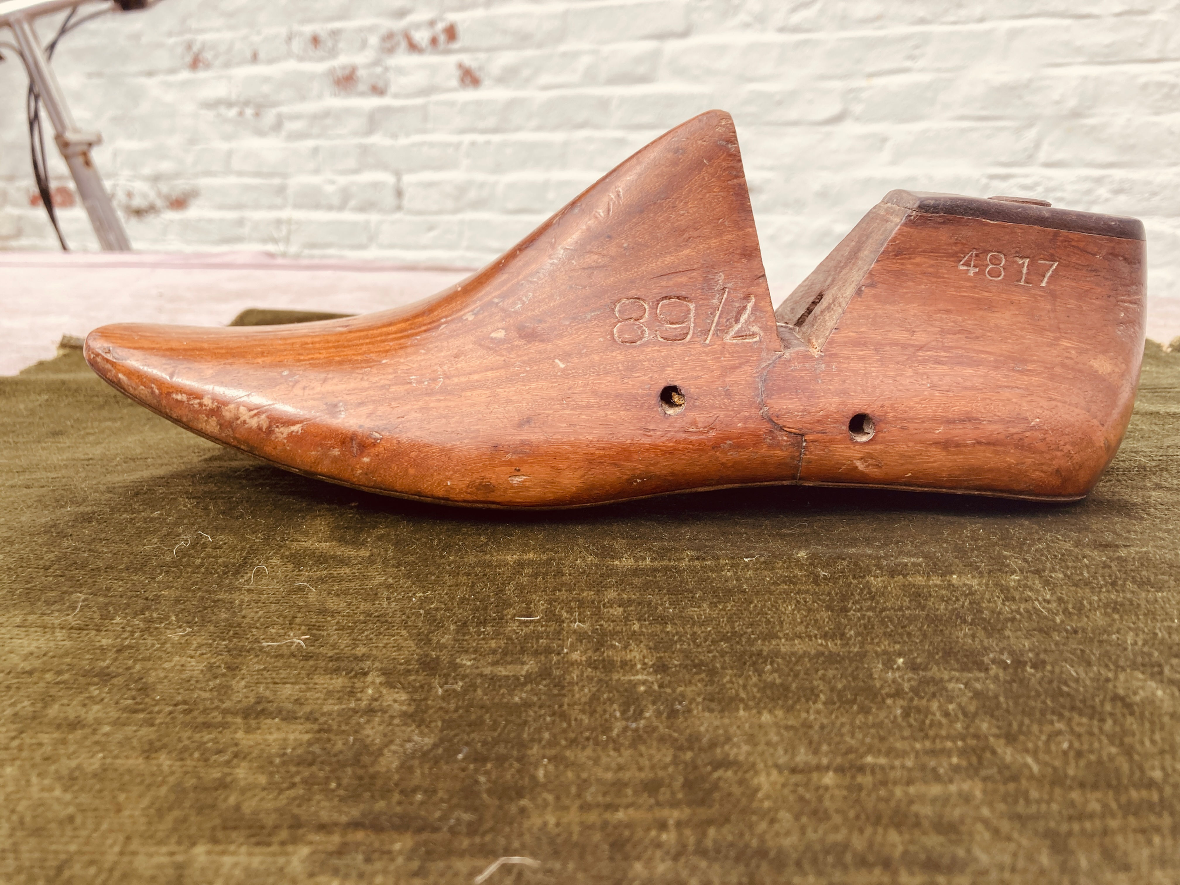 Vintage Shoe Last with metal sole