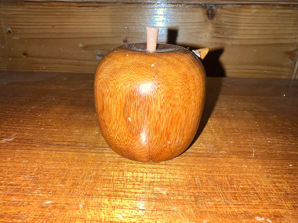 Thumbnail: Vintage Wooden Apple with Mouse peeping