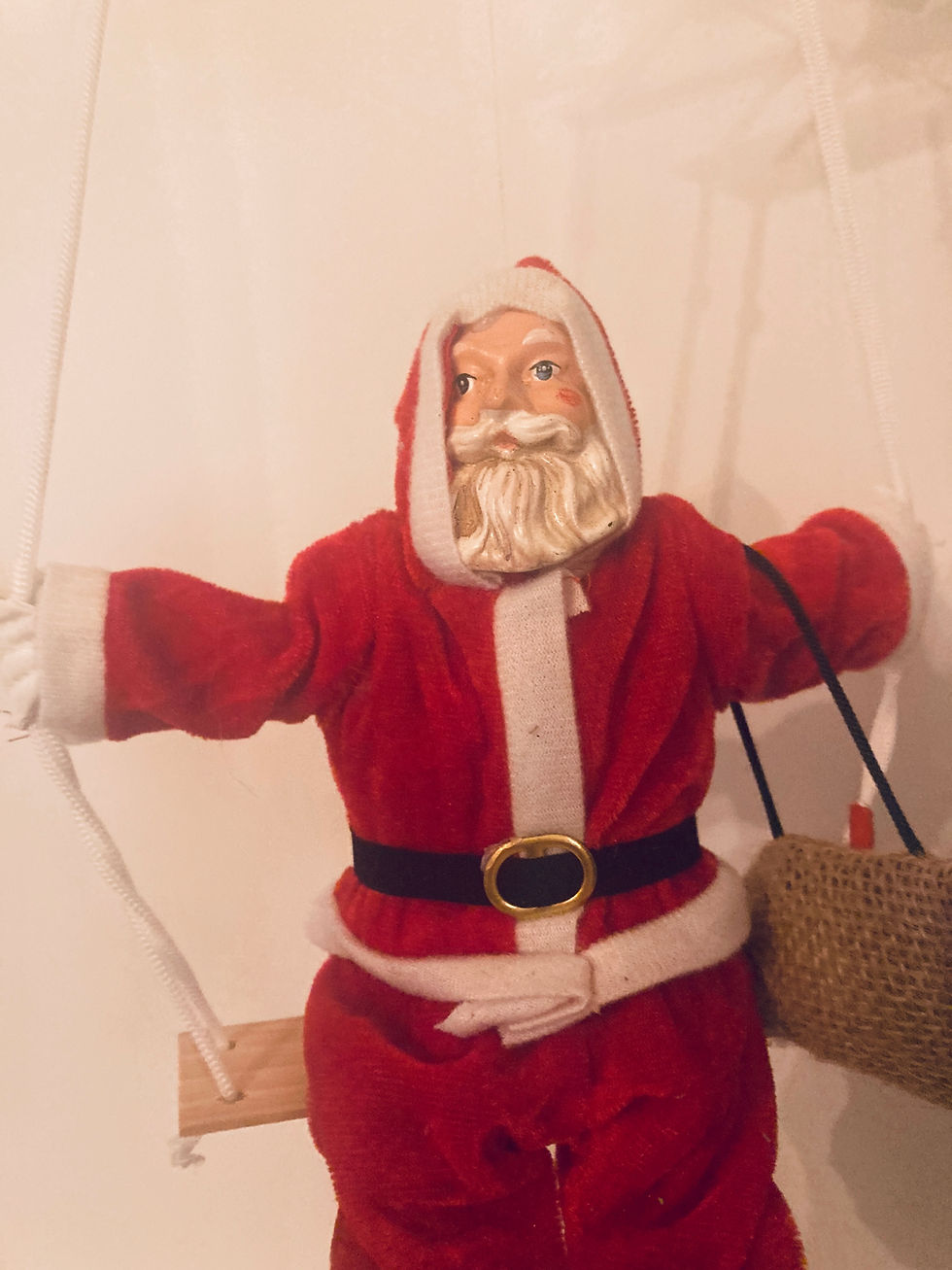 Thumbnail: Vintage Hanging Santa Puppet