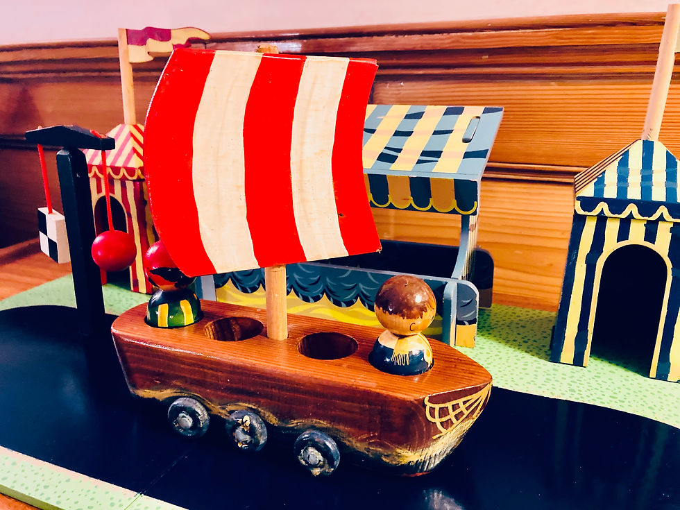 Thumbnail: Retro Wooden Boat & Acc