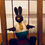 Thumbnail: Vintage wooden swinging bunny