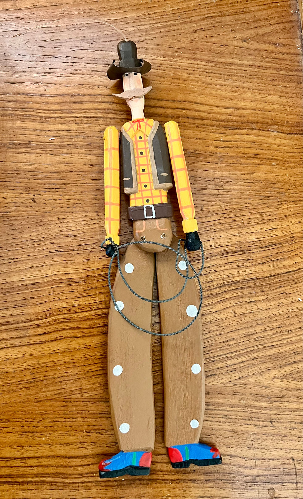 Thumbnail: Vintage Wooden Cowboy