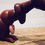 Thumbnail: Vintage Articulated Wooden Kangaroo and Joey