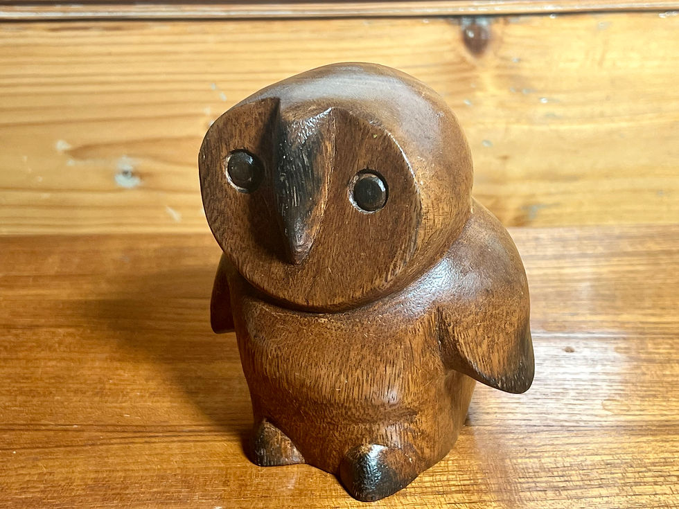 Thumbnail: Vintage Wooden Owl