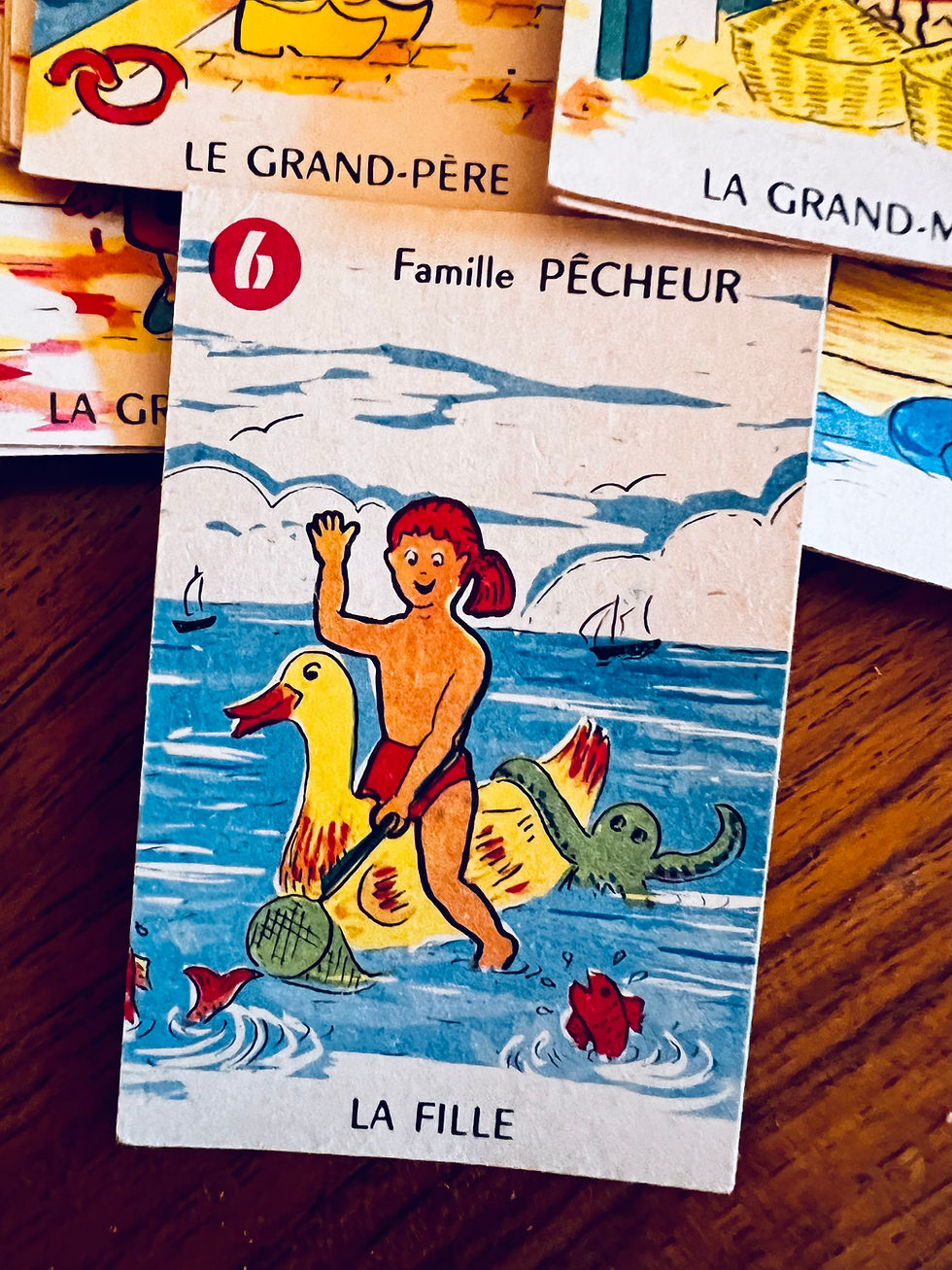 Thumbnail: Vintage French Jeu de l'Oie Compendium Game — Complete