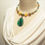 サムネイル： グリーン瑪瑙のラウンドチョーカー